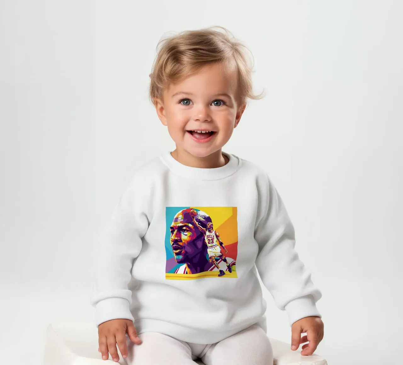 Michael Jordan in WPAP art style felpa neonato da Hantamrata