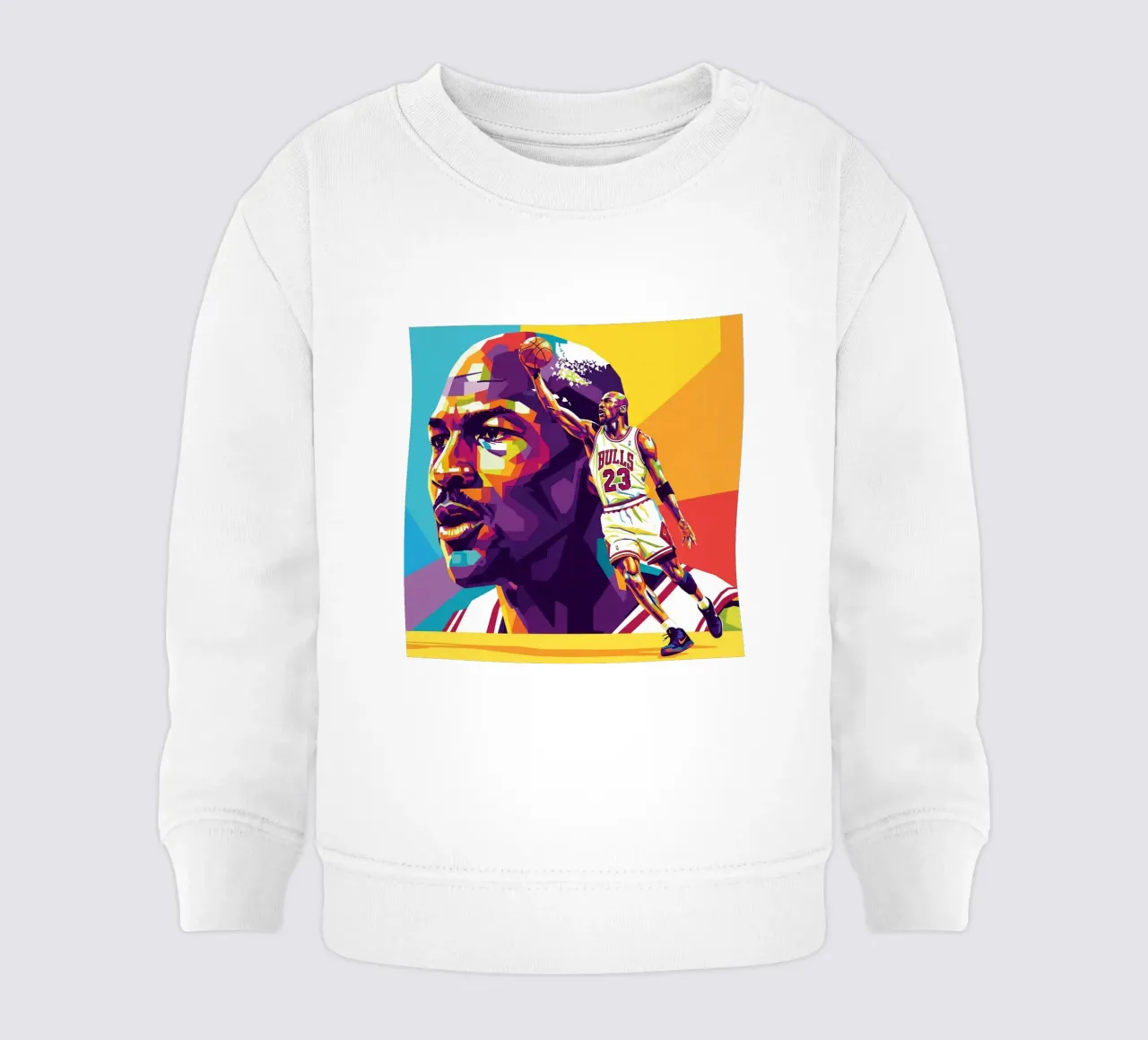 Michael Jordan in WPAP art style felpa neonato da Hantamrata