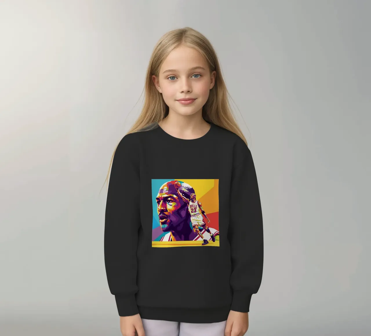 Michael Jordan in WPAP art style felpa bambino da Hantamrata