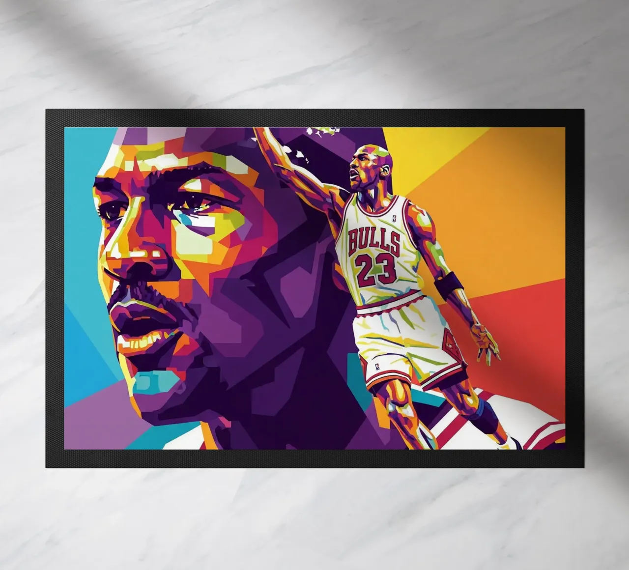 Michael Jordan in WPAP art style zerbino da Hantamrata