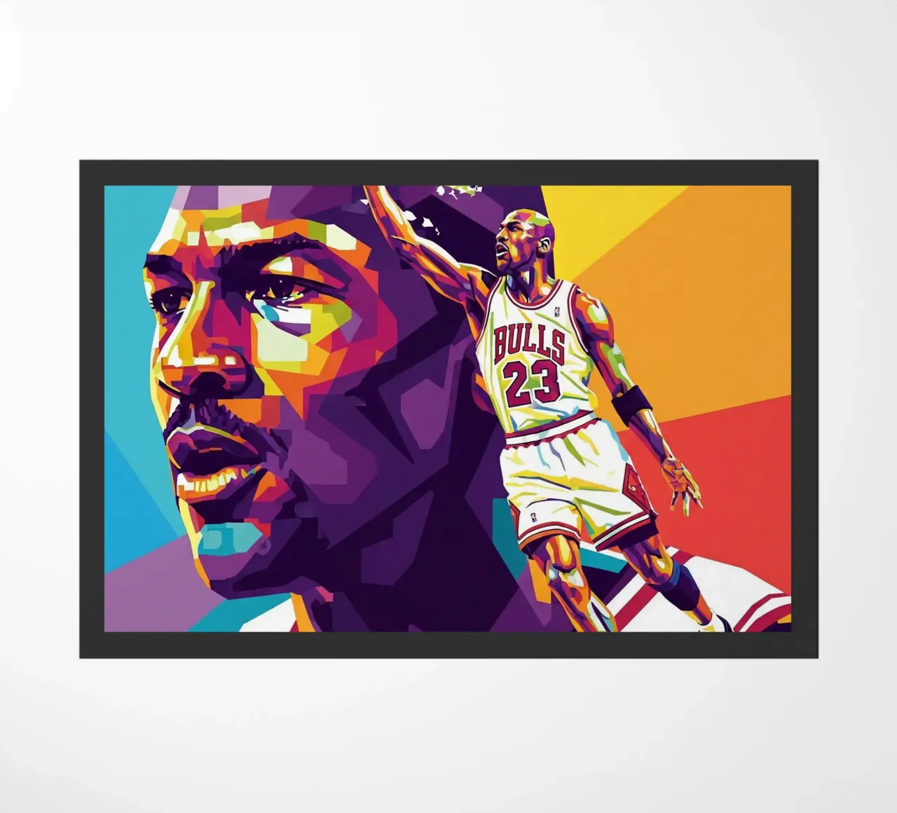 Michael Jordan in WPAP art style zerbino da Hantamrata