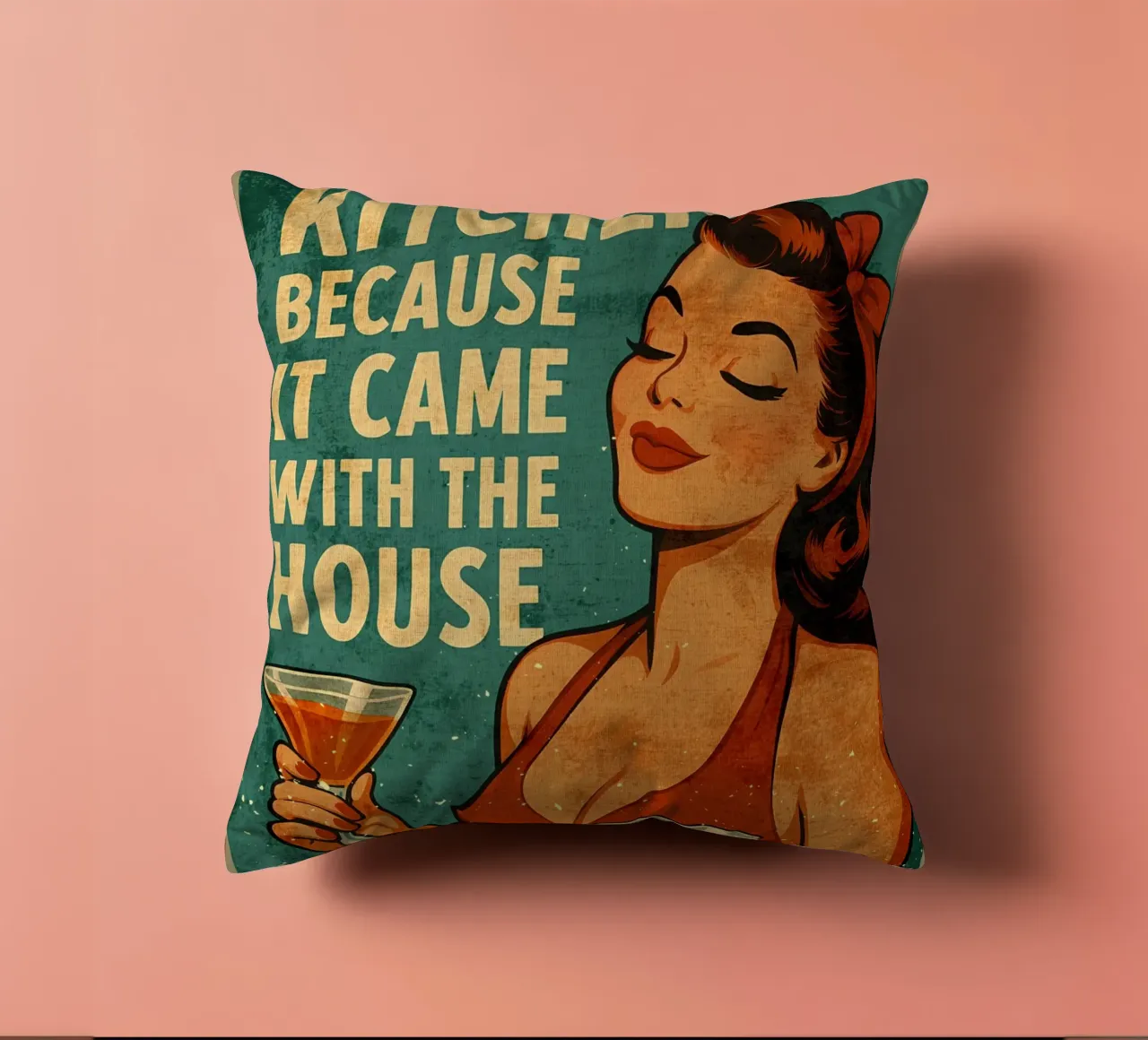 La cucina è arrivata con la casa Funny Art cuscino da Drew Studio