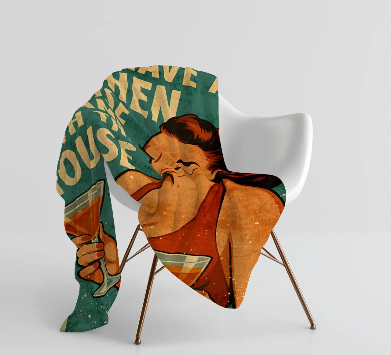 La cucina è arrivata con la casa Funny Art coperta in pile da Drew Studio