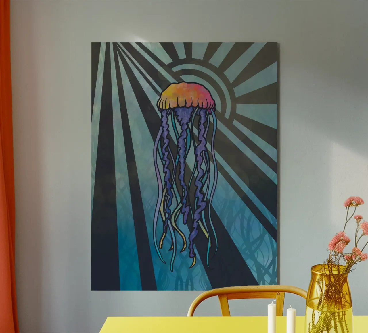 Geo Jellyfish alluminio dibond da KP Design