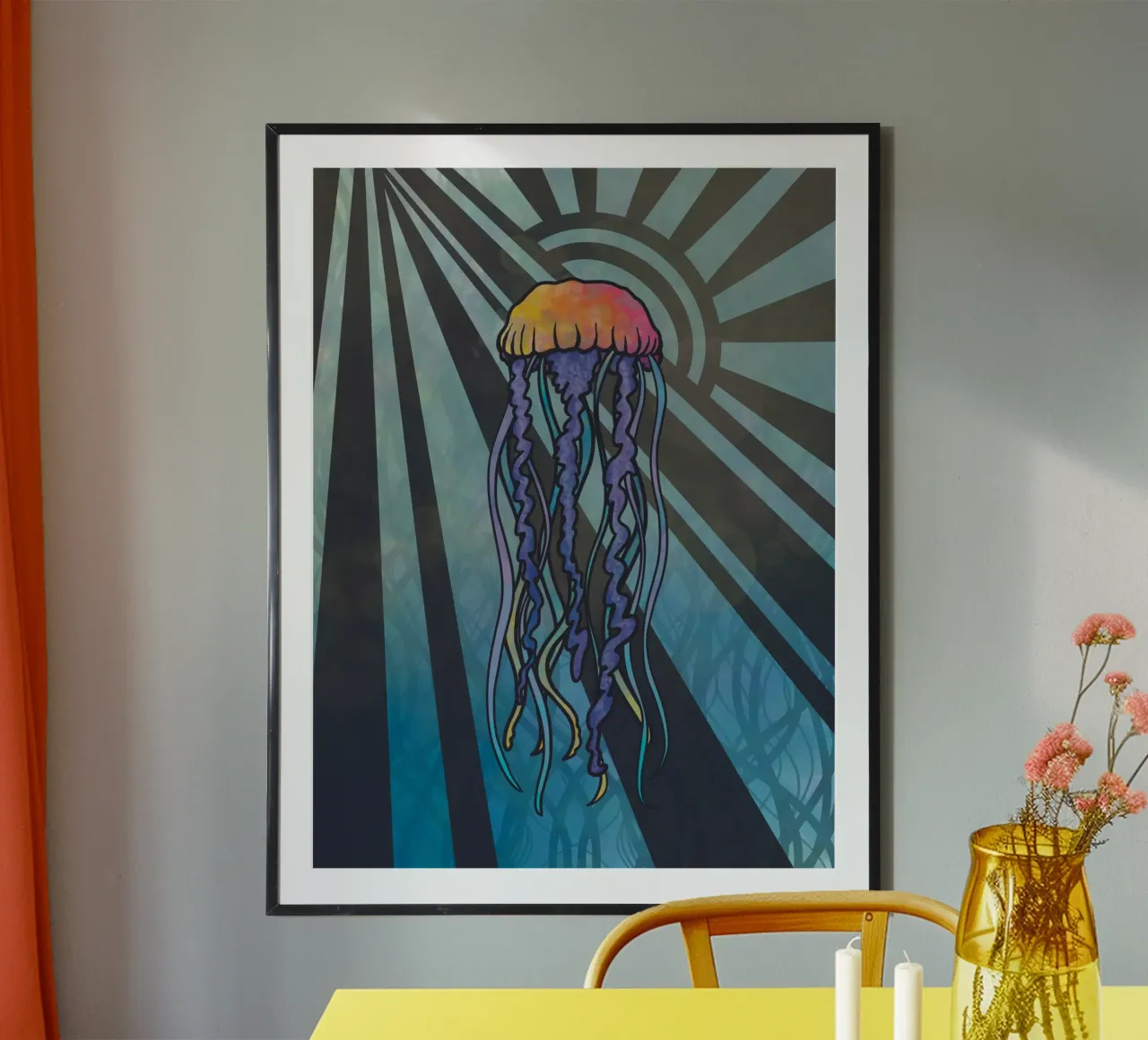 Geo Jellyfish poster da KP Design
