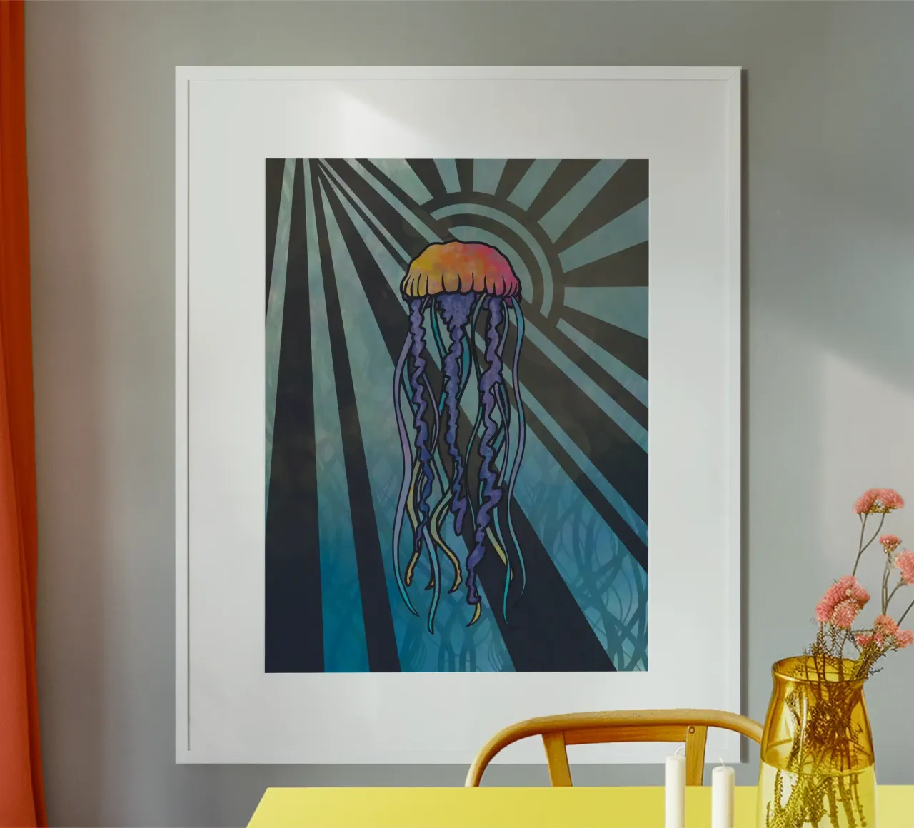 Geo Jellyfish poster da KP Design