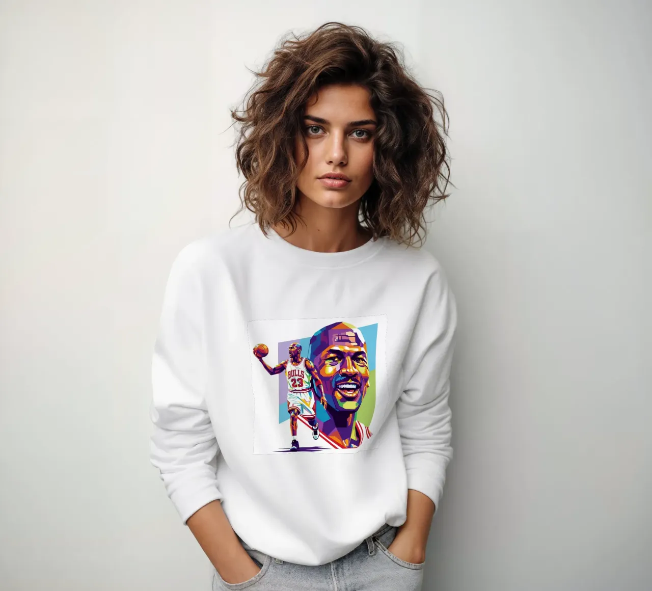 Michael Jordan WPAP art style felpa da Hantamrata