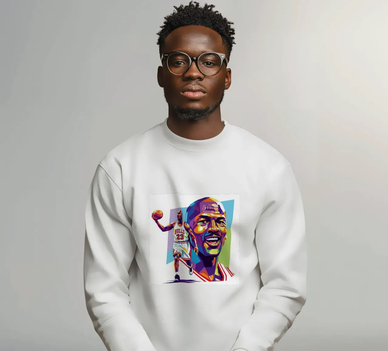 Michael Jordan WPAP art style felpa da Hantamrata