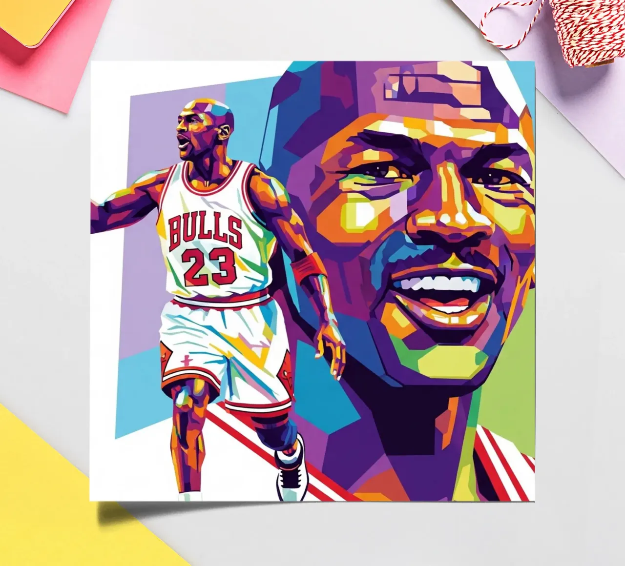 Michael Jordan WPAP art style foglio adesivo da Hantamrata