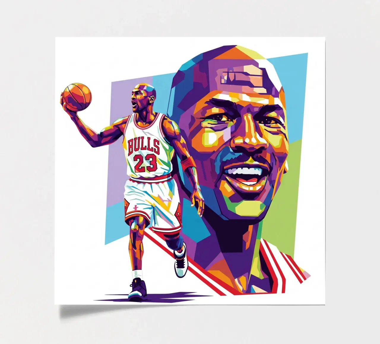 Michael Jordan WPAP art style foglio adesivo da Hantamrata