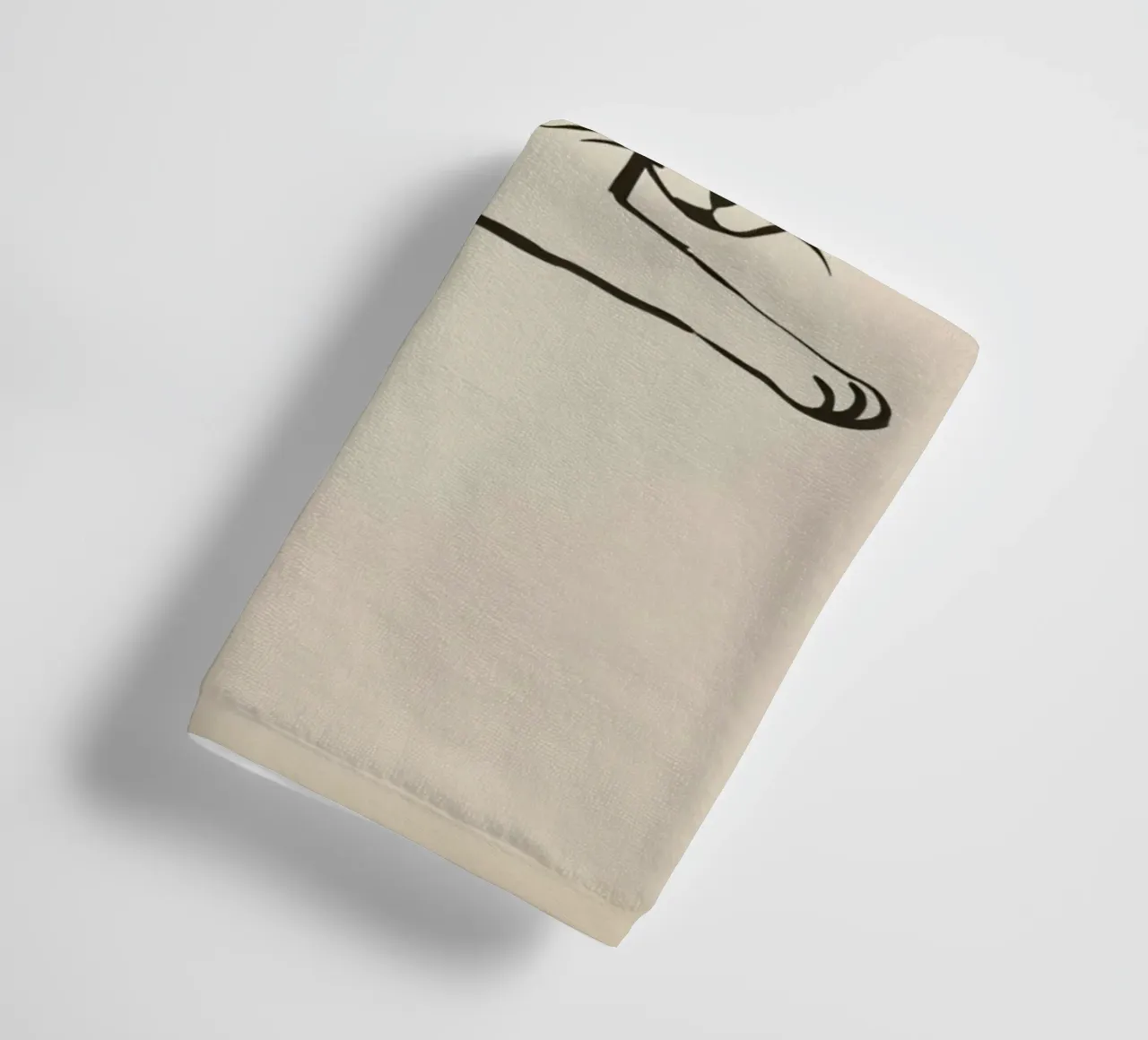 Gatto rilassato che riposa comodamente con gli occhi chiusi asciugamano da bagno da DesignDoodle