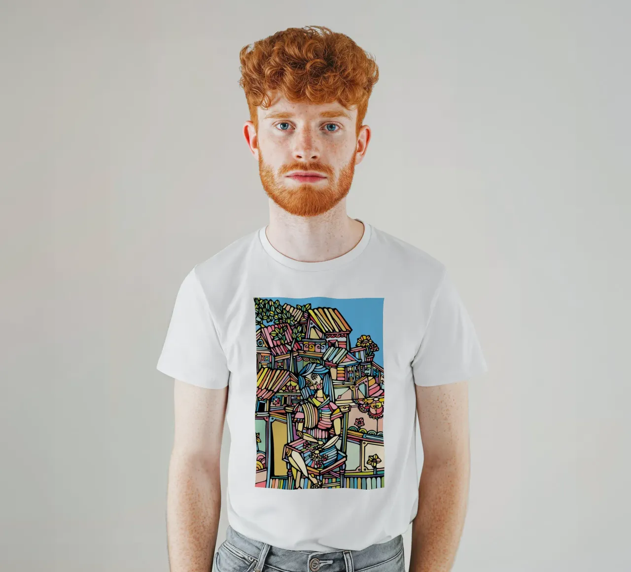 Guardando la strada t-shirt da Ninhol