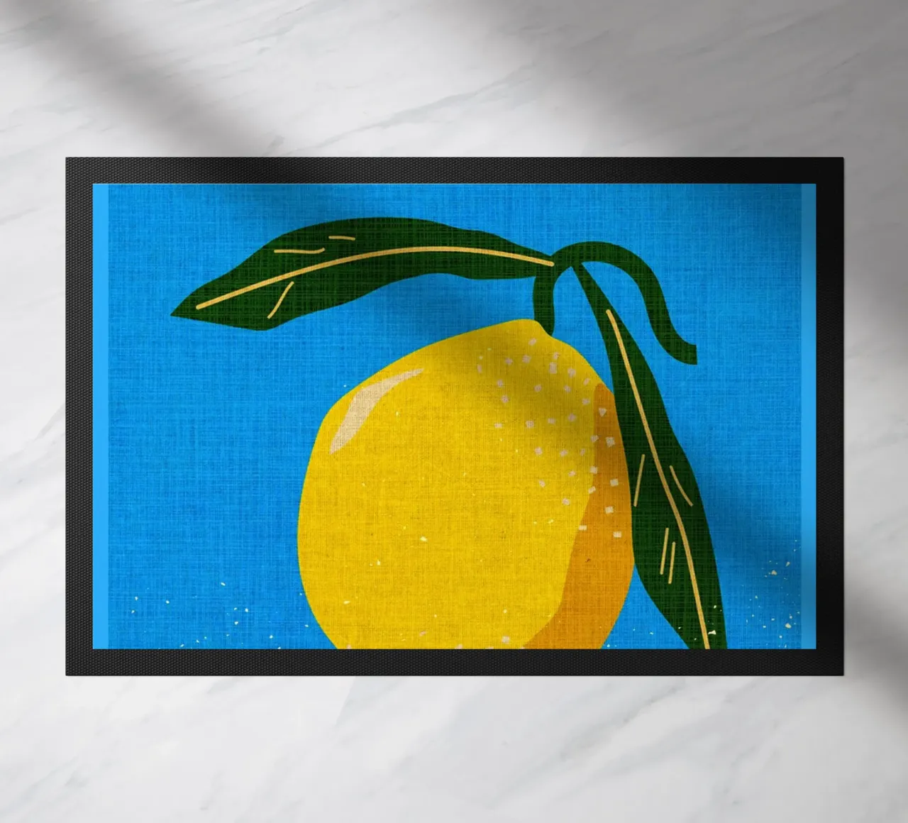 Amalfiküste Zitrone Fußmatte von Drew Studio