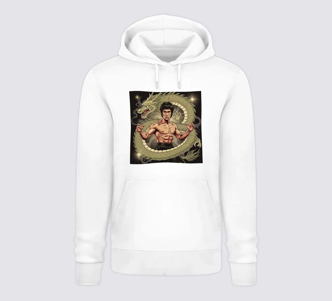 Bruce Lee art felpa con cappuccio da Lembayung art