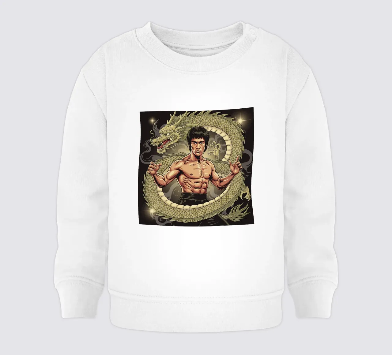 Bruce Lee art felpa neonato da Lembayung art