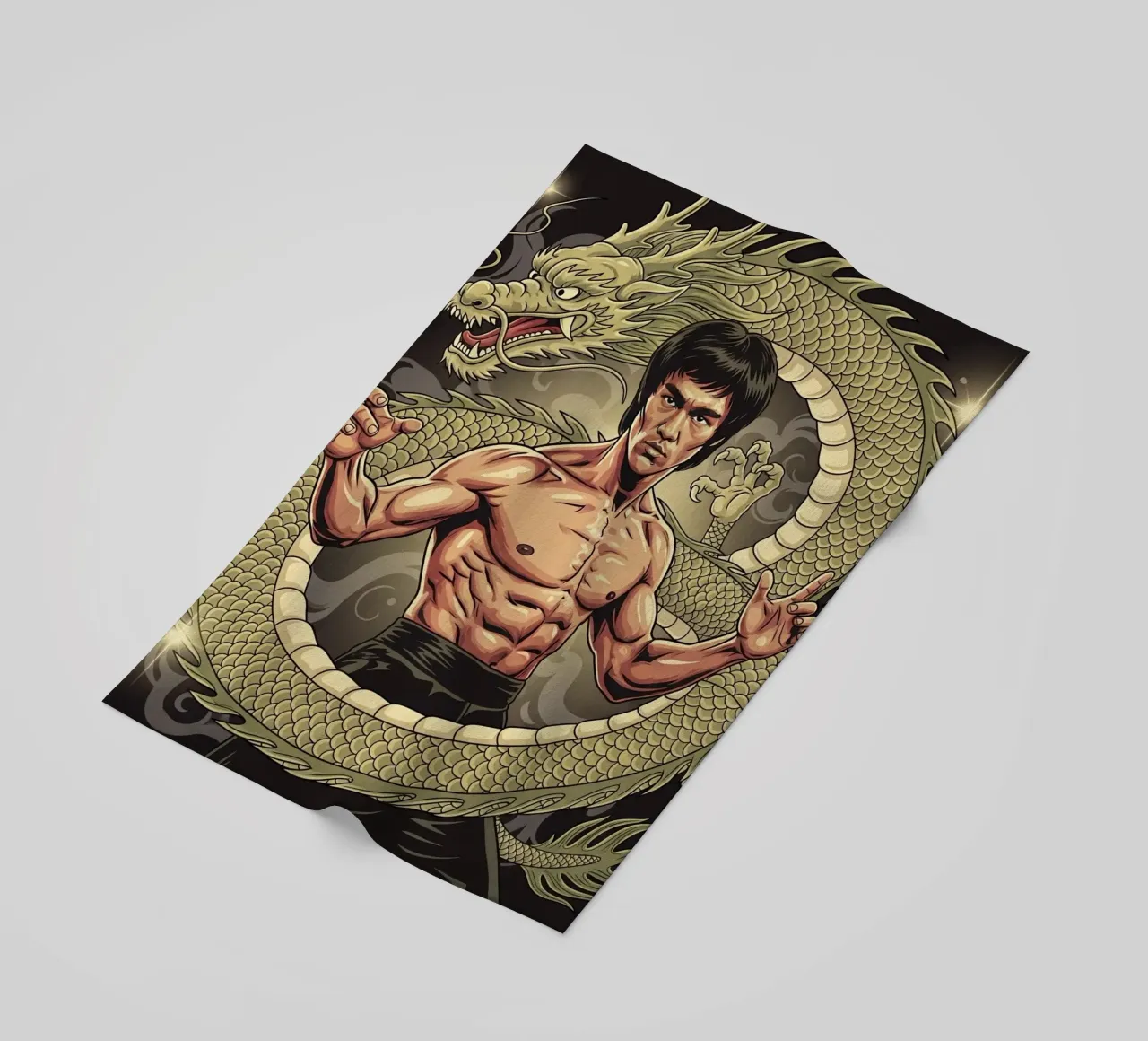 Bruce Lee art telo mare da Lembayung art