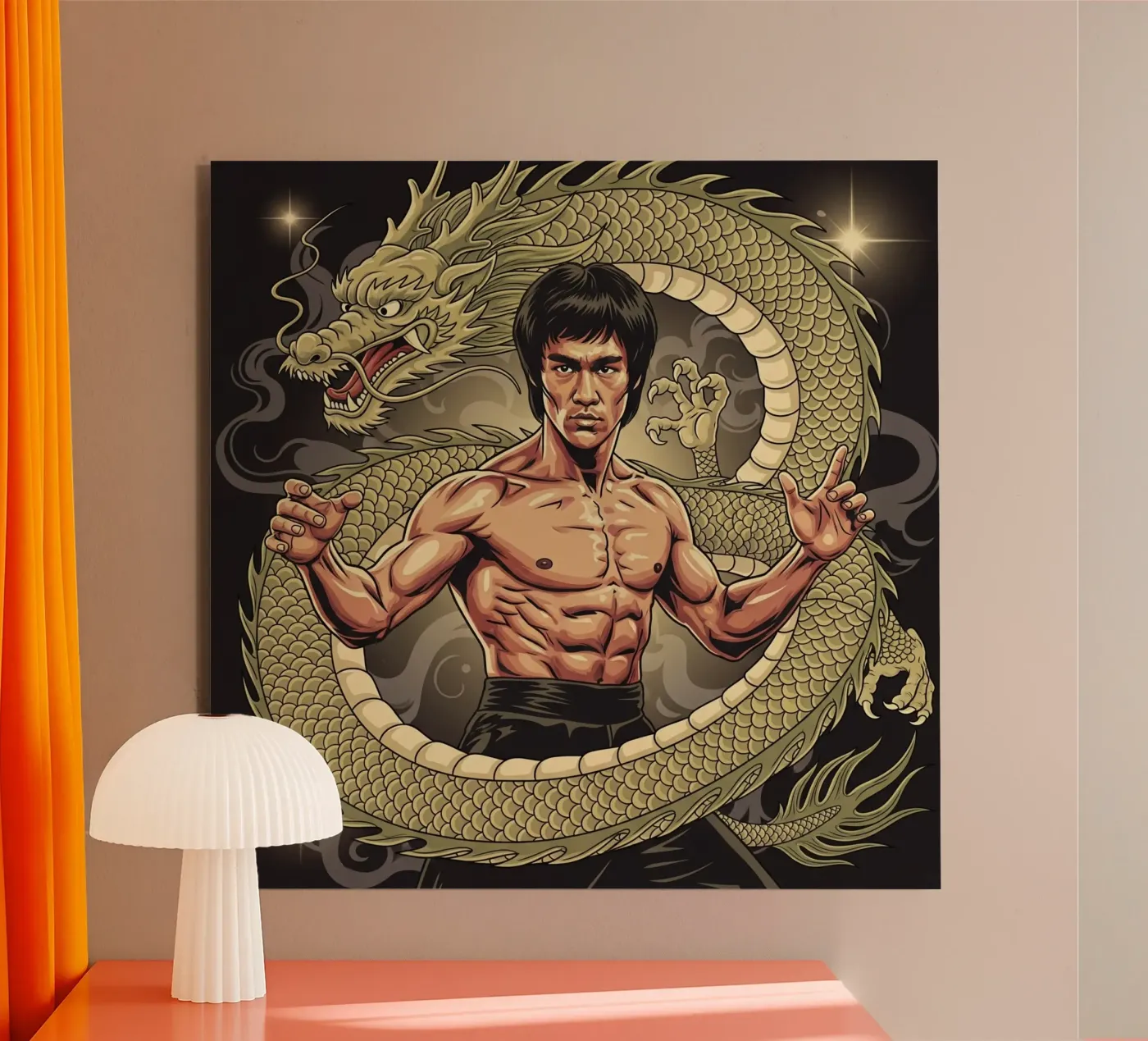 Bruce Lee art pannello forex da Lembayung art