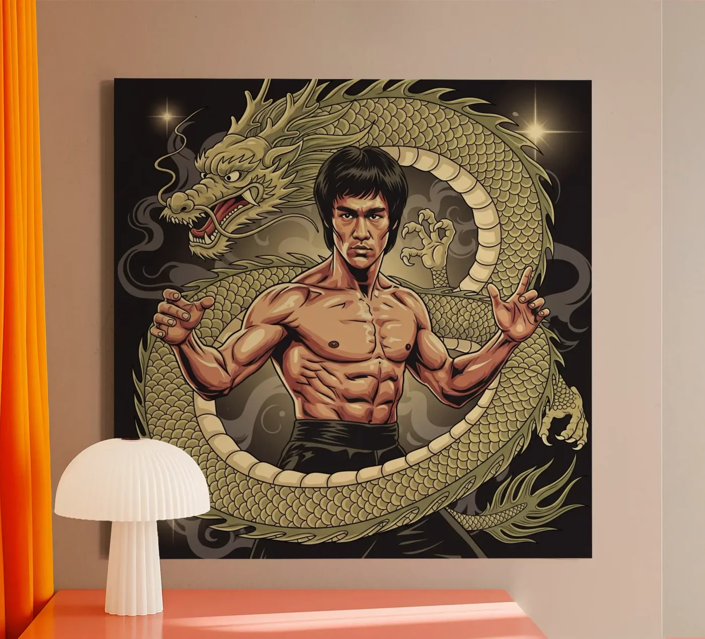 Bruce Lee art tela da Lembayung art