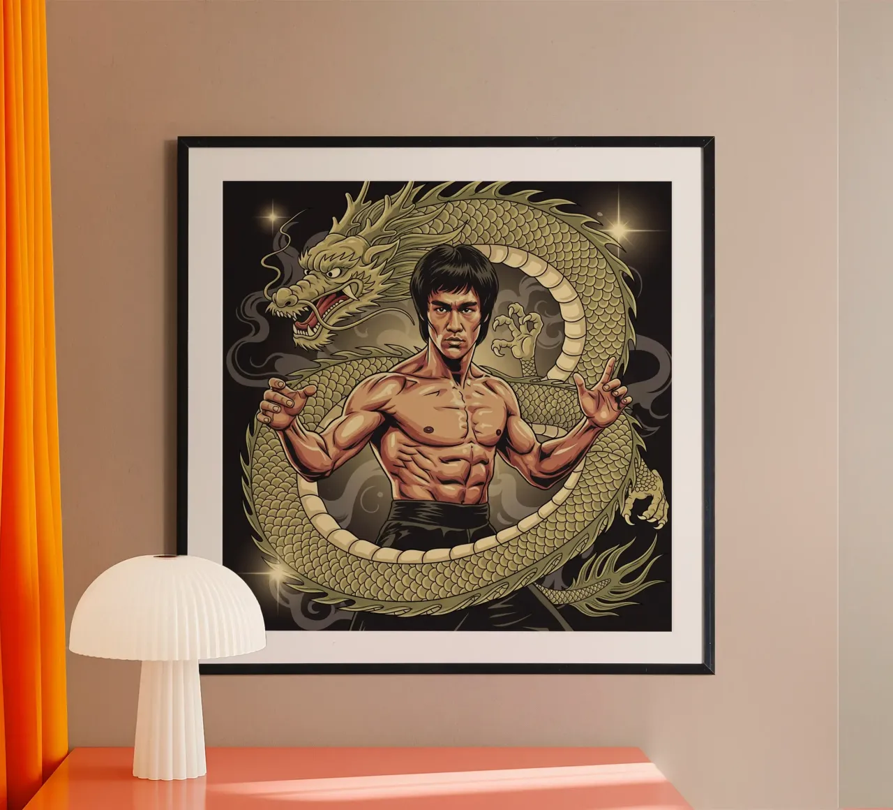 Bruce Lee art poster da Lembayung art