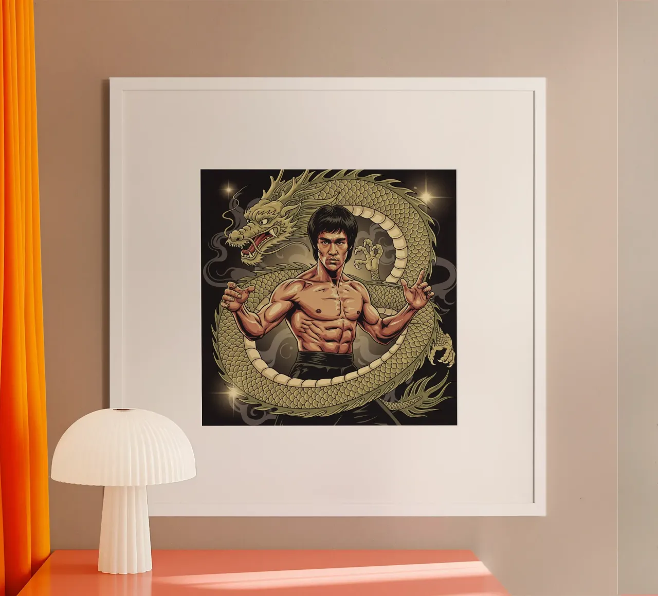Bruce Lee art poster da Lembayung art