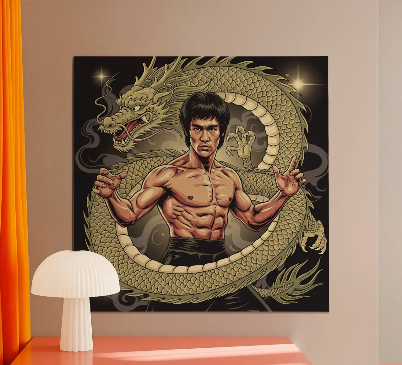 Bruce Lee art poster da Lembayung art