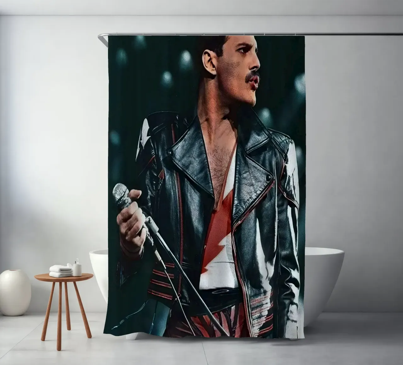 Freddie Mercury Singing tenda da doccia da Musadad Shop