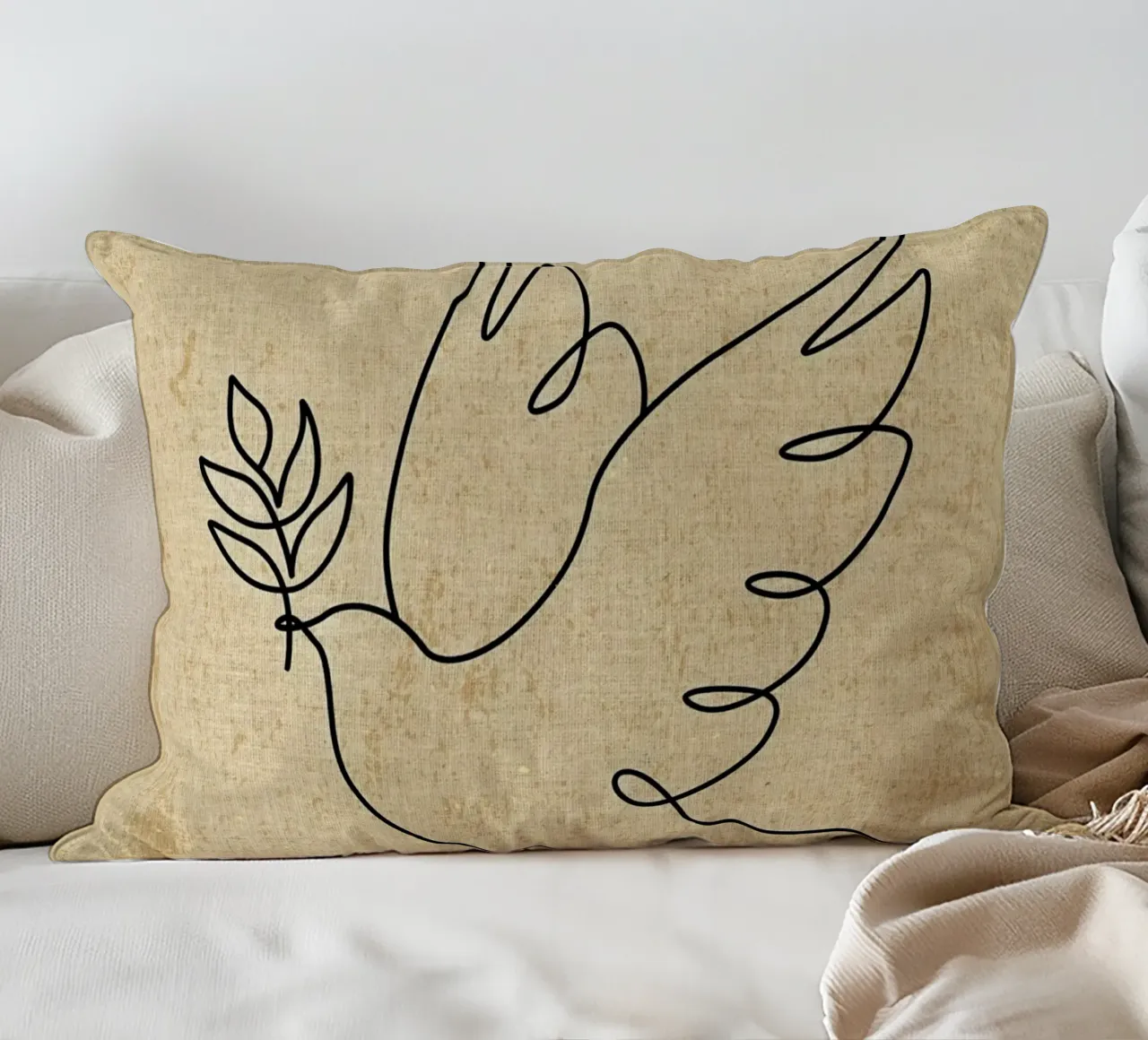 Picasso Dove Print cuscino da Andrew S Morrison