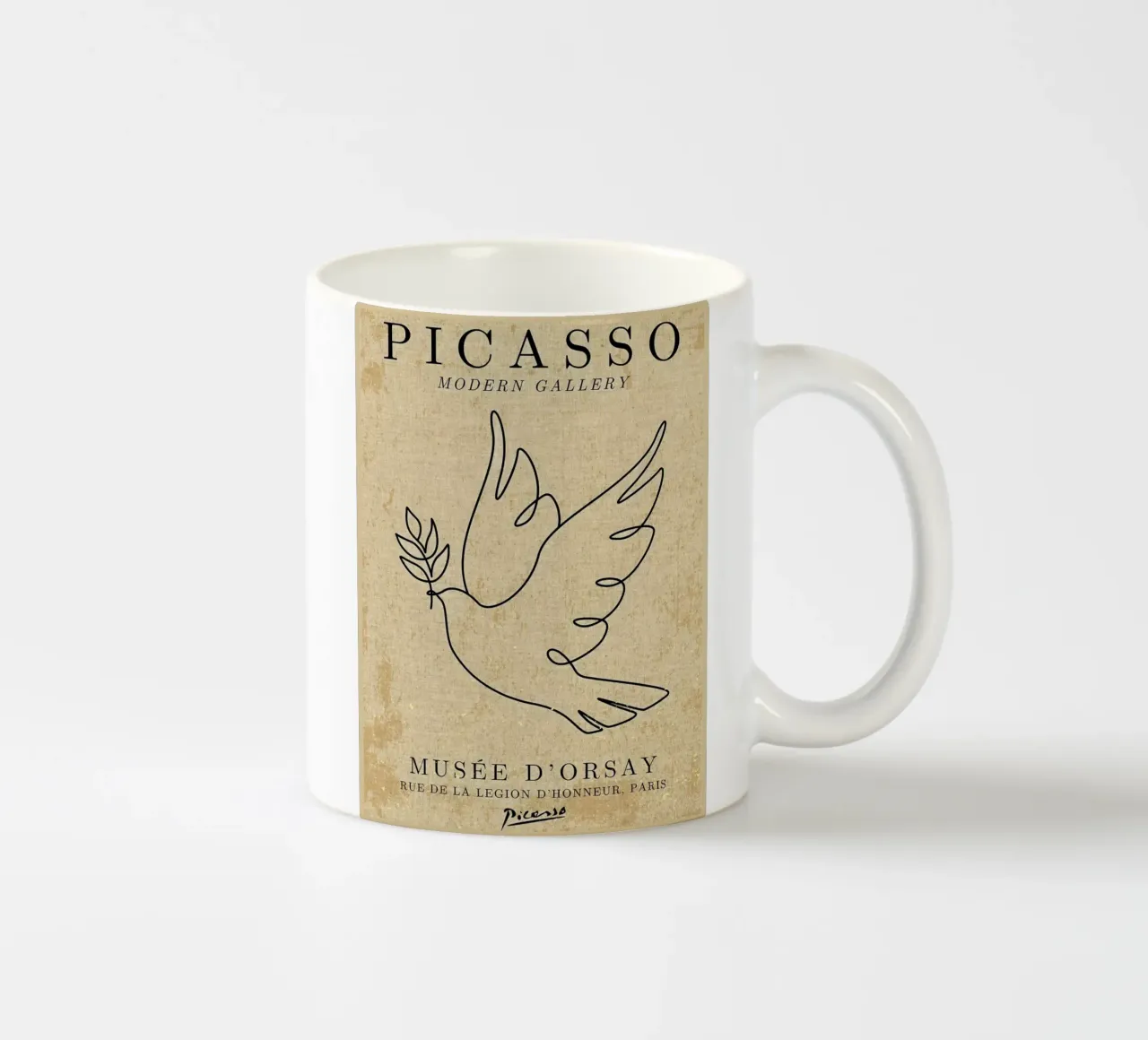 Picasso Dove Print tazza in ceramica da Andrew S Morrison