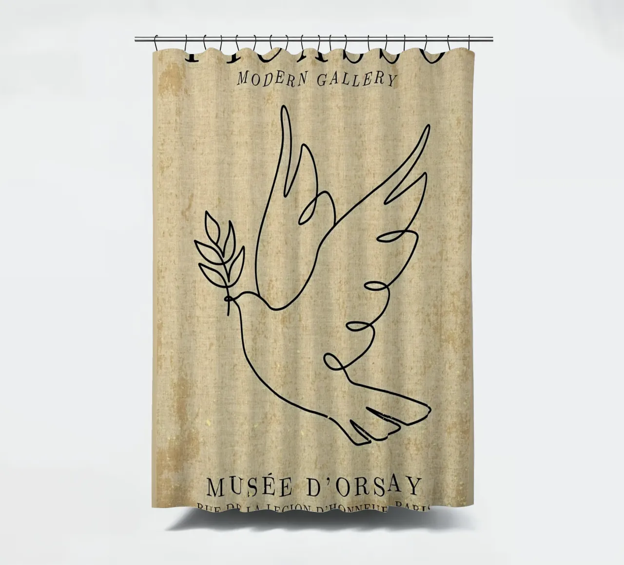 Picasso Dove Print tenda da doccia da Andrew S Morrison