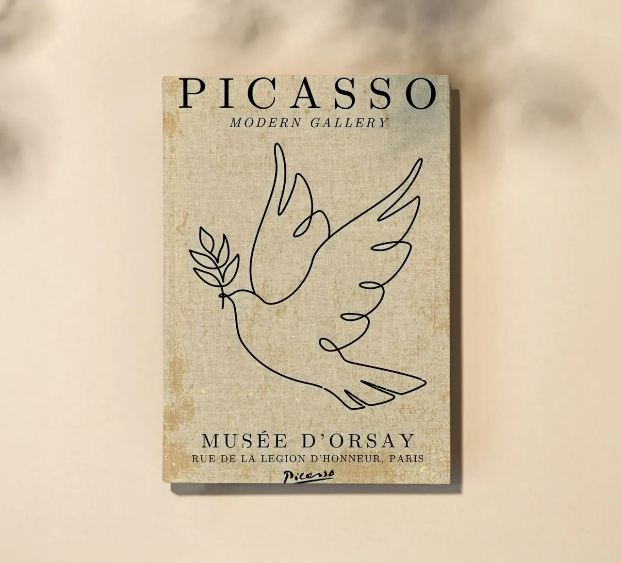 Picasso Dove Print notebook by Andrew S Morrison