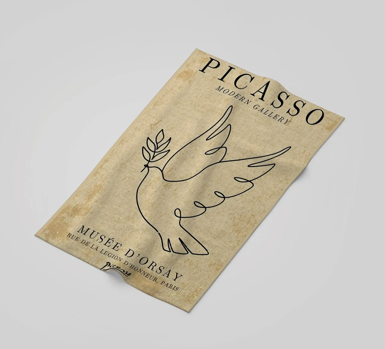 Picasso Dove Print telo mare da Andrew S Morrison
