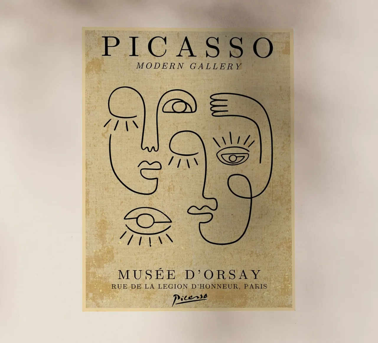 Picasso Abstract Faces Print lámina retroiluminada de Andrew S Morrison