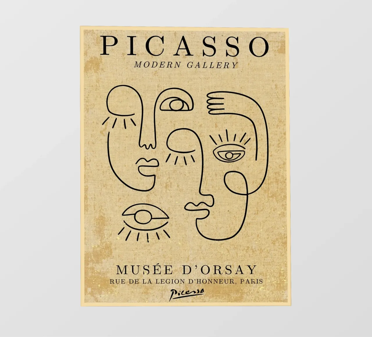 Picasso Abstract Faces Print lámina retroiluminada de Andrew S Morrison