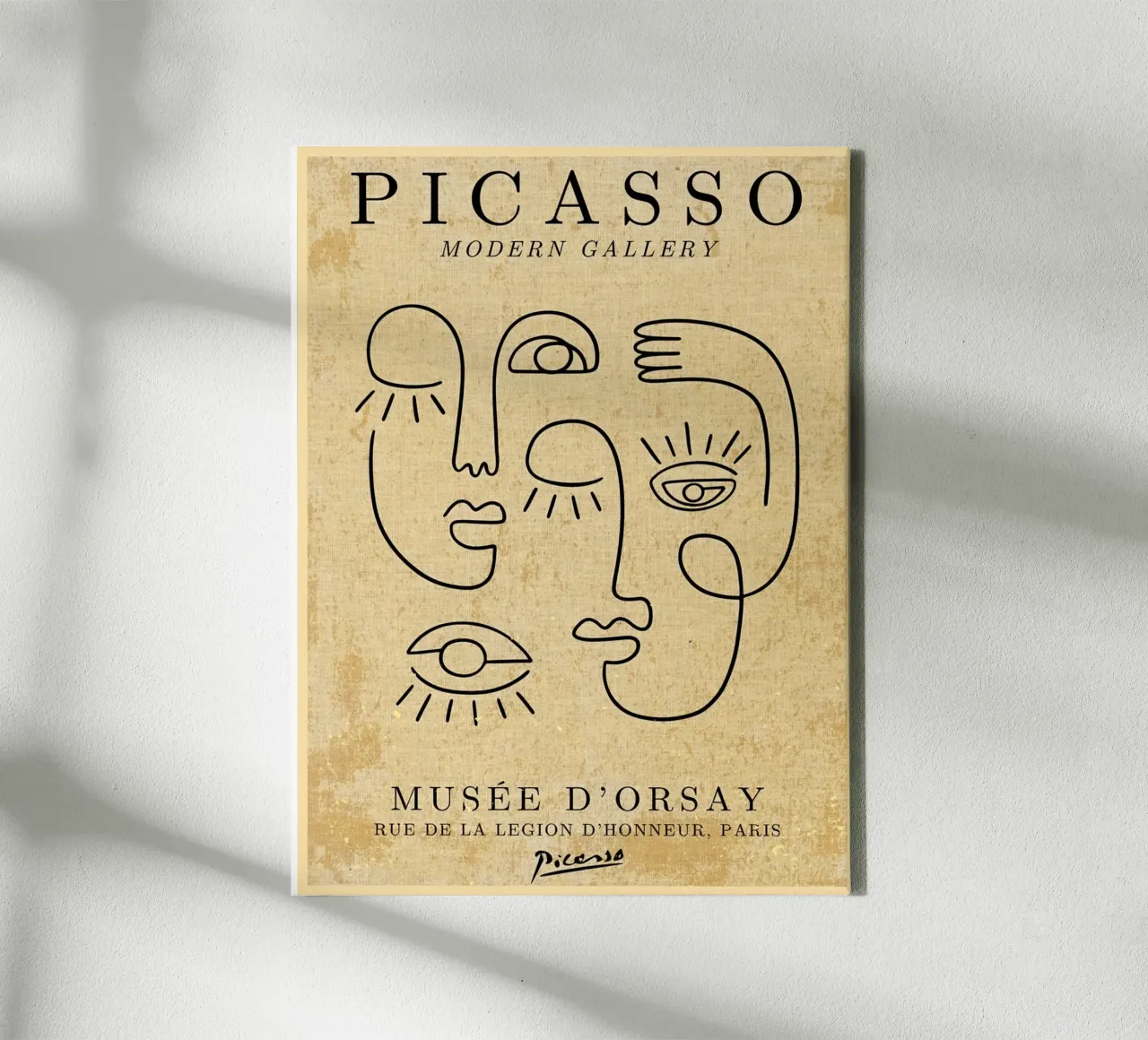 Picasso Abstract Faces Print canvas by Andrew S Morrison