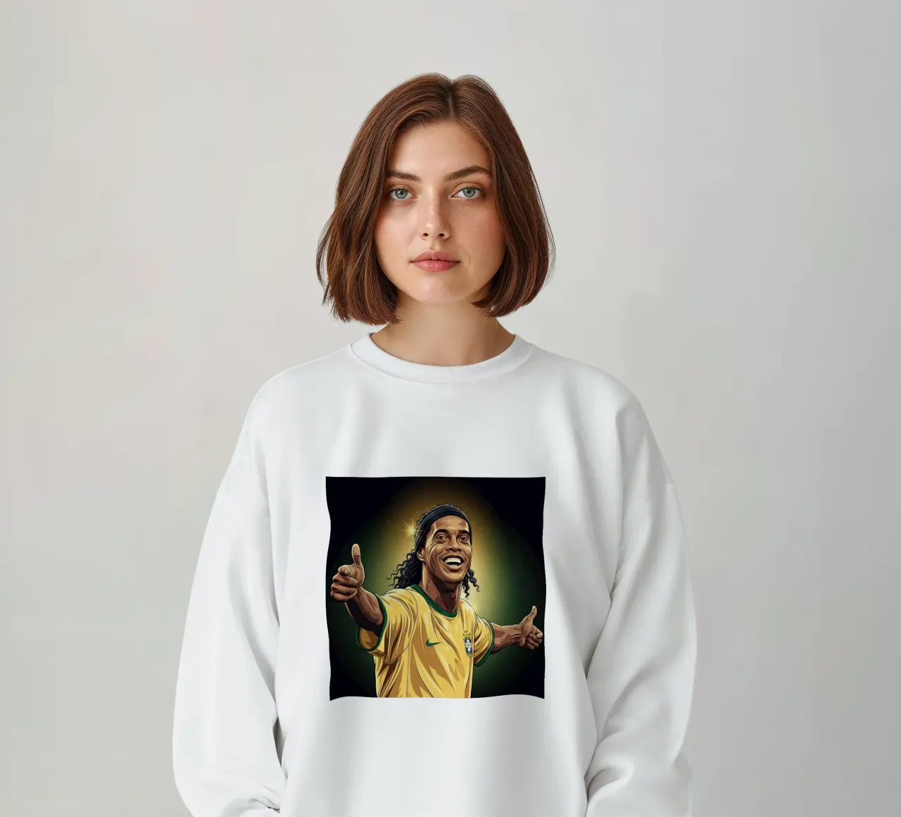 Ronaldinho with iconic smile felpa da Lembayung art