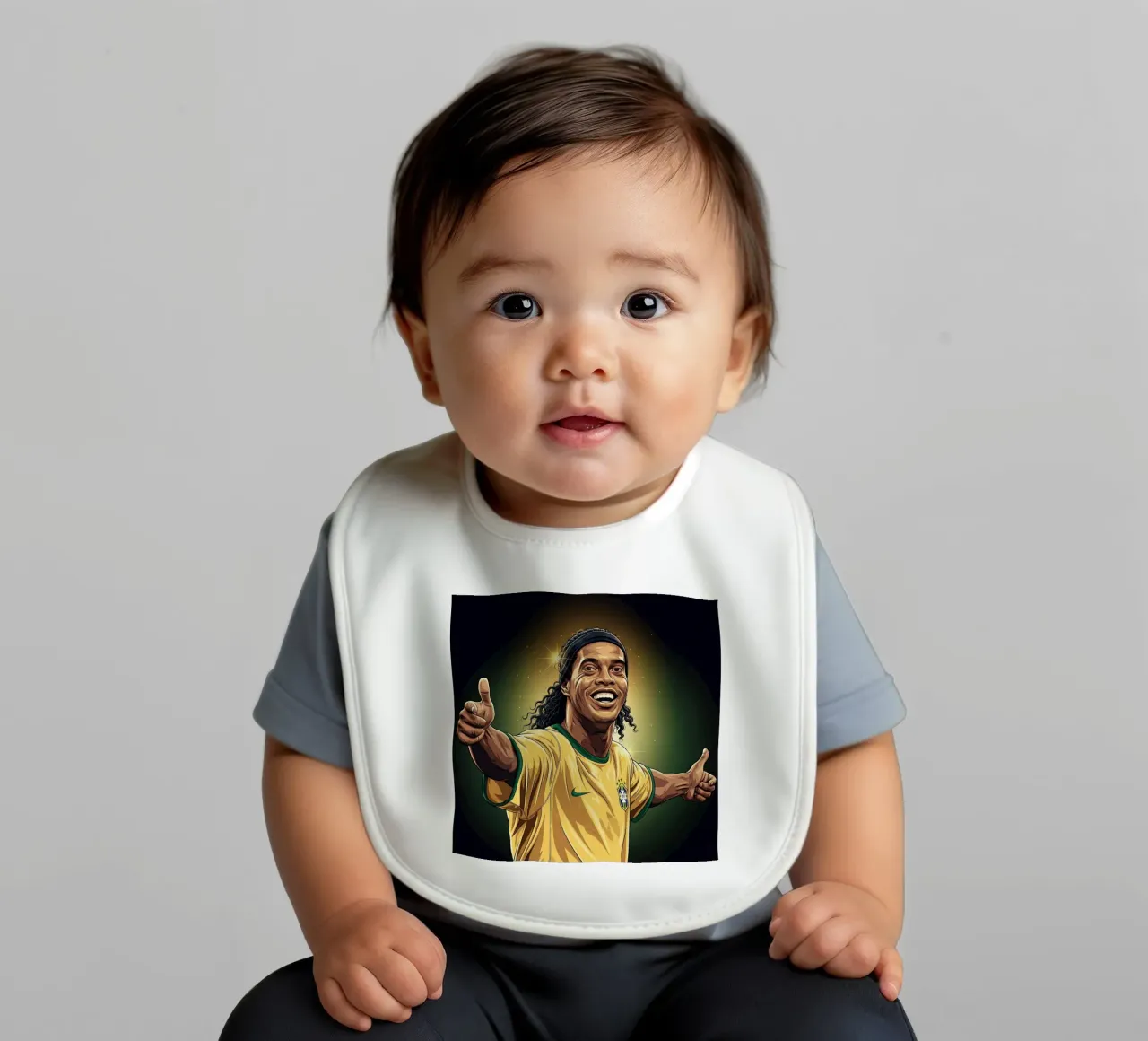 Ronaldinho with iconic smile bavaglino da Lembayung art