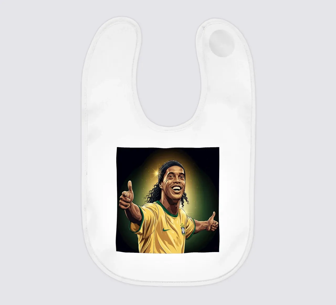 Ronaldinho with iconic smile bavaglino da Lembayung art