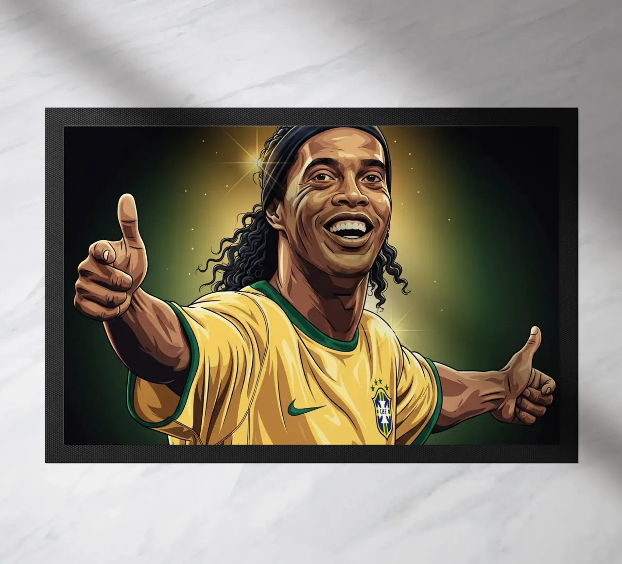 Ronaldinho with iconic smile zerbino da Lembayung art