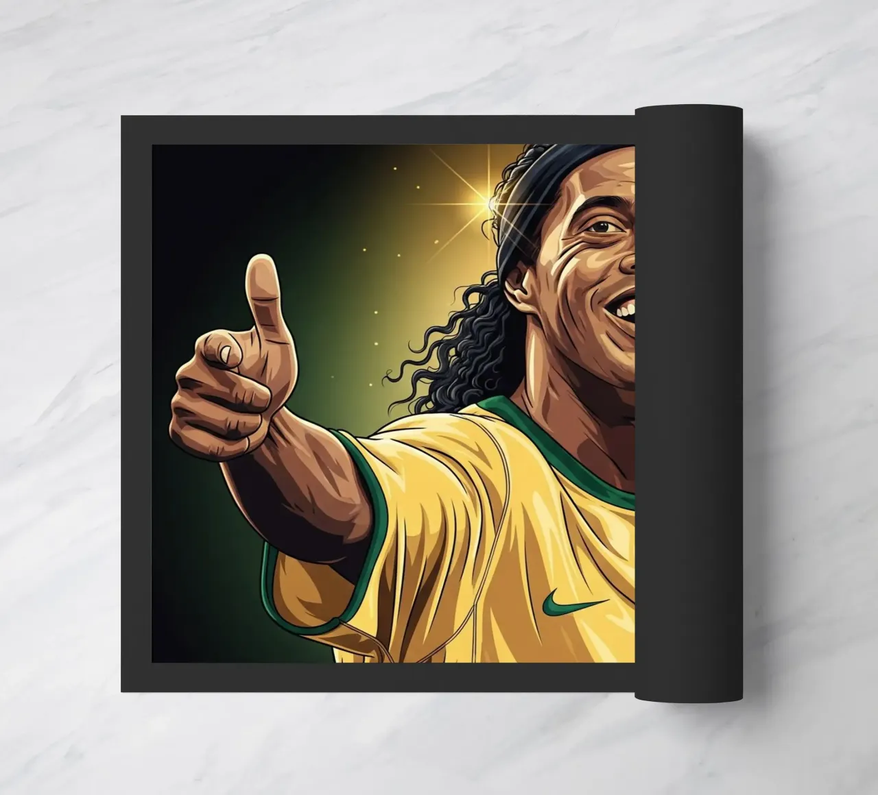 Ronaldinho with iconic smile zerbino da Lembayung art