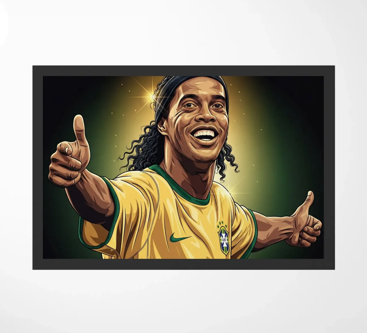 Ronaldinho with iconic smile zerbino da Lembayung art