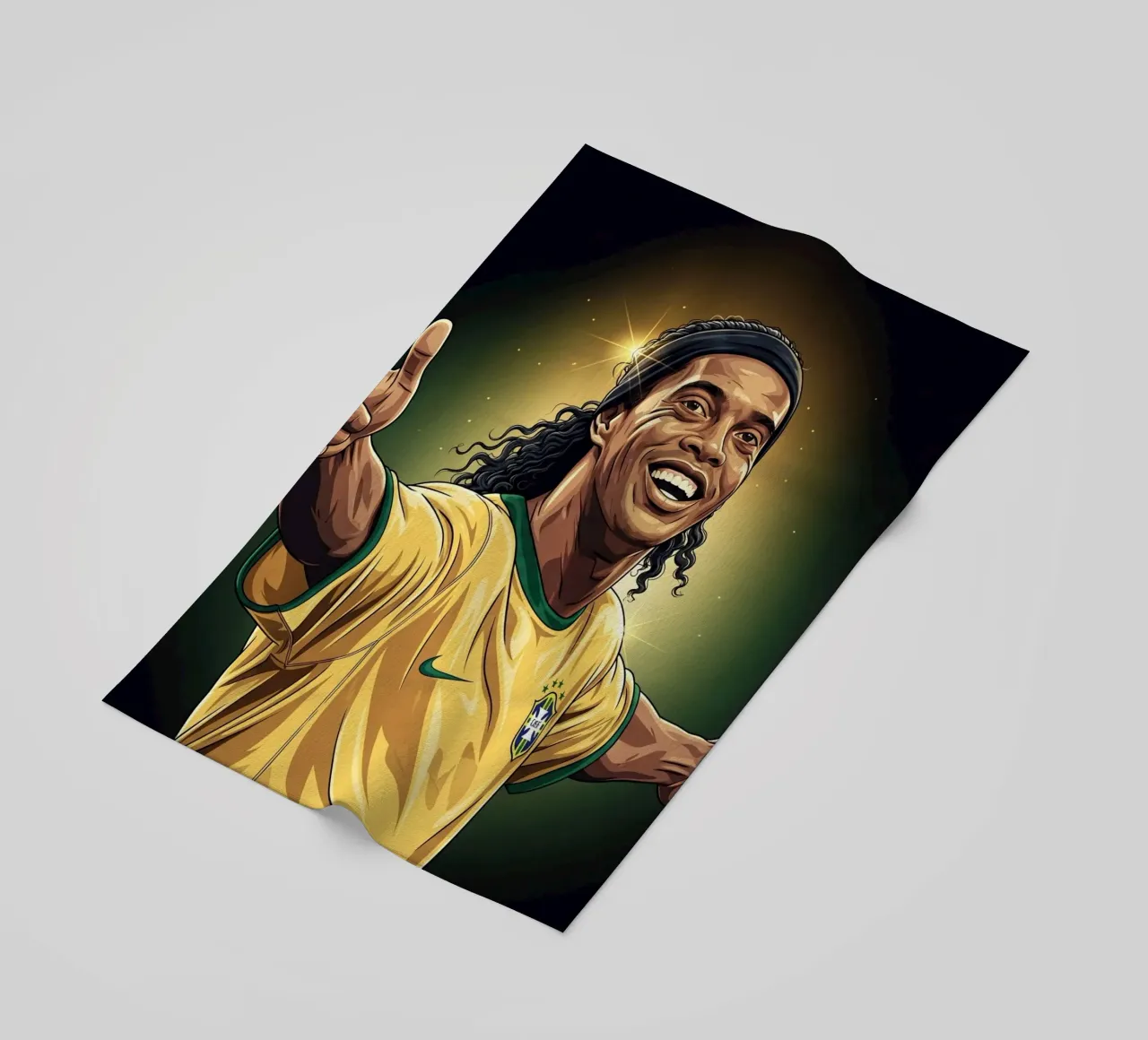 Ronaldinho with iconic smile telo mare da Lembayung art