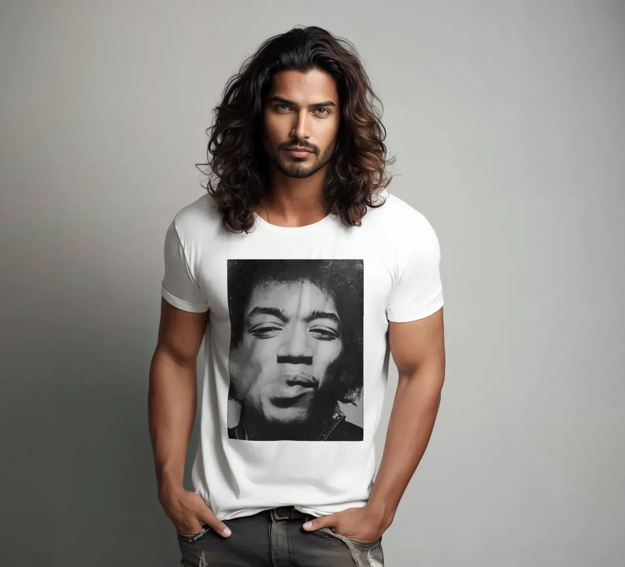 Jimi Hendrix t-shirt by Musadad Shop