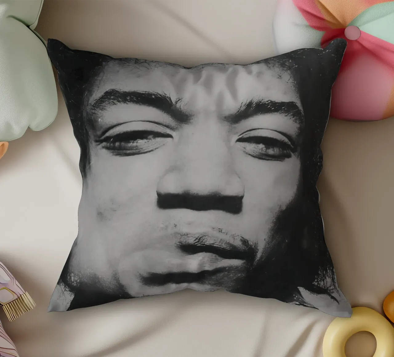 Jimi Hendrix cuscino da Musadad Shop