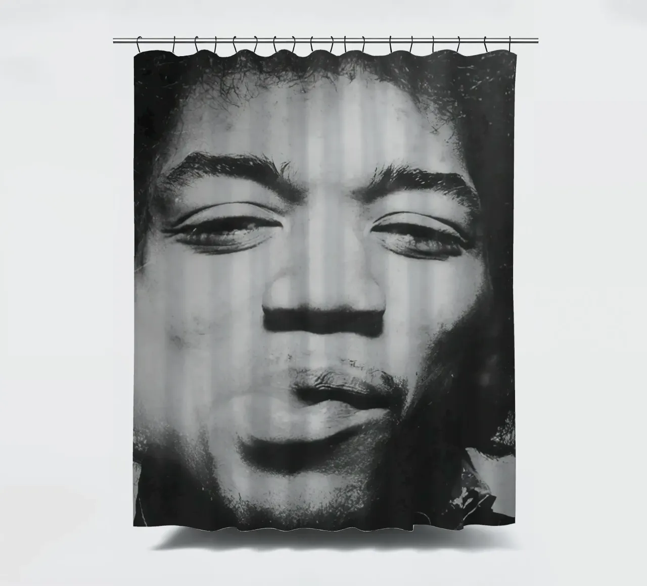 Jimi Hendrix shower curtain by Musadad Shop
