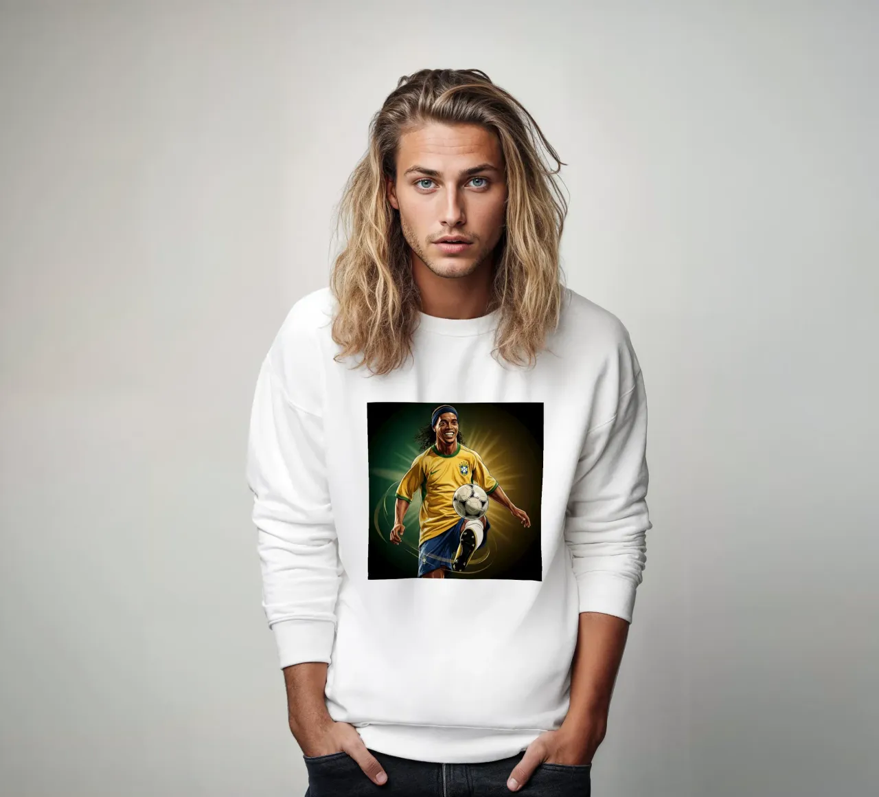 Ronaldinho style felpa da Lembayung art