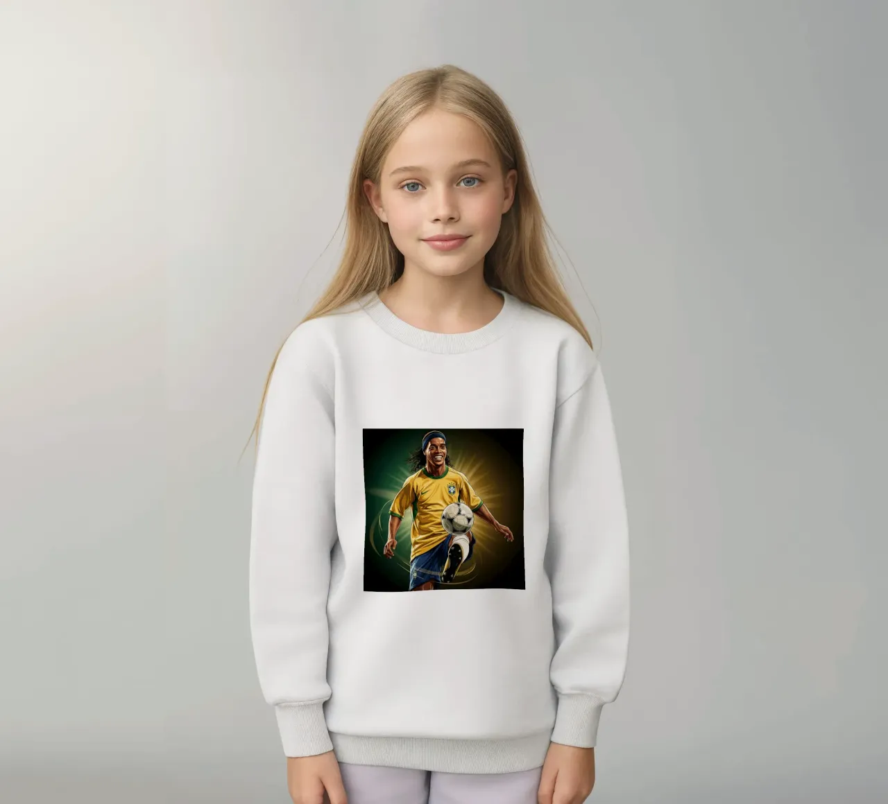 Ronaldinho style felpa bambino da Lembayung art