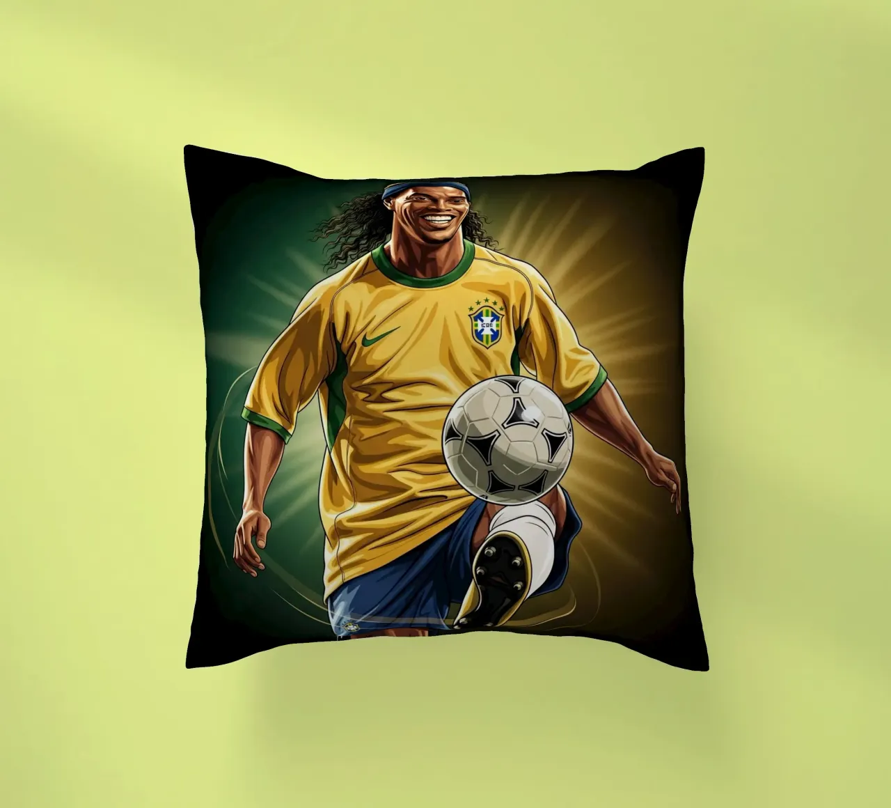 Ronaldinho style cuscino da Lembayung art