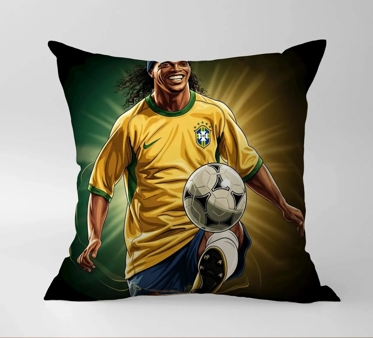 Ronaldinho style cuscino da Lembayung art