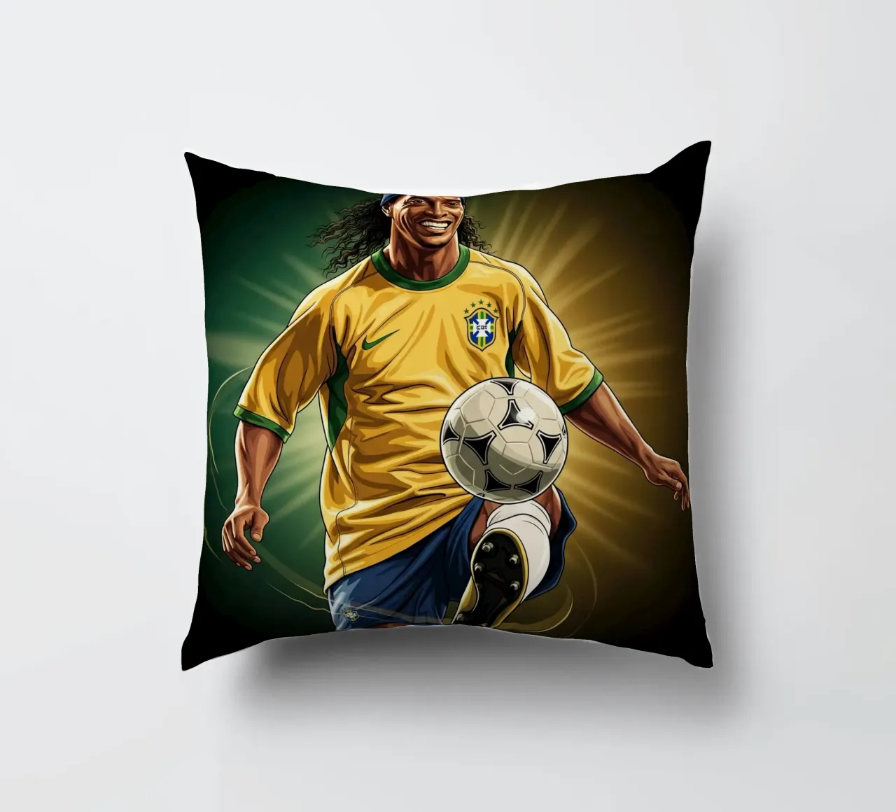 Ronaldinho style cuscino da Lembayung art