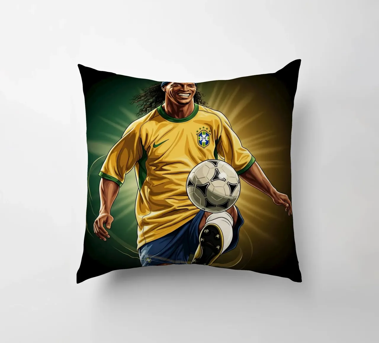 Ronaldinho style cuscino da Lembayung art